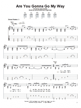 page one of Are You Gonna Go My Way (Easy Guitar Tab)