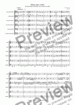 page one of Missa sine verbis op. 58