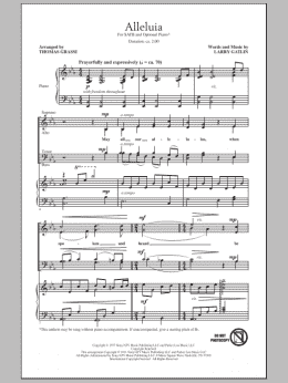 page one of Alleluia (SATB Choir)