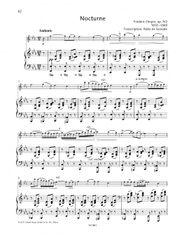 page one of Nocturne (String Solo)