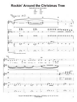 page one of Rockin' Around The Christmas Tree (Guitar Tab)