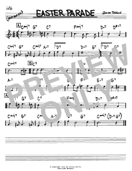 page one of Easter Parade (Real Book – Melody & Chords – Bb Instruments)