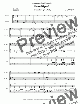 page one of Stand By Me (Duet for C-Trumpet)