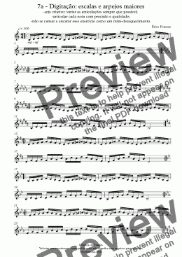 page one of Fingers speed: major scales and chords