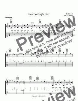 page one of Scarborough Fair