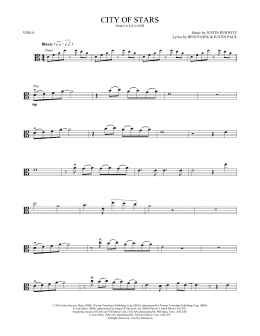 City of Stars (from La La Land) (Viola Solo) - Print Sheet Music Now