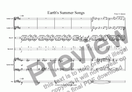 page one of Earth's Summer Songs