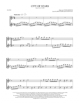 page one of City of Stars (from La La Land) (Flute Duet)