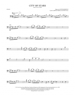 page one of City of Stars (from La La Land) (Cello Solo)