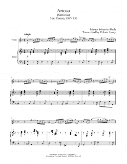 page one of Arioso (Violin and Piano)