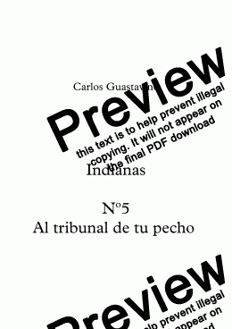 page one of Nº5 Al tribunal de tu pecho Para coro a 4 voces mixtas y piano