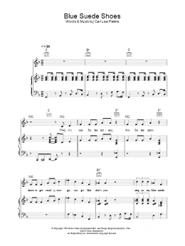 page one of Blue Suede Shoes (Piano, Vocal & Guitar Chords)