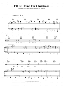 page one of I'll Be Home For Christmas (Piano, Vocal & Guitar Chords (Right-Hand Melody))