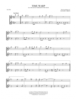 page one of Time Warp (Flute Duet)