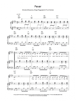 page one of Fever (Piano, Vocal & Guitar Chords)