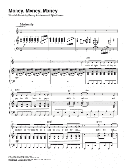 page one of Money, Money, Money (Piano, Vocal & Guitar Chords)