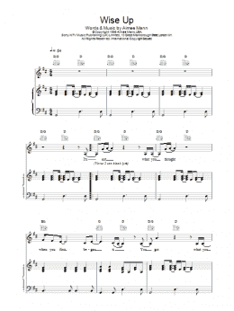 page one of Wise Up (Piano, Vocal & Guitar Chords)