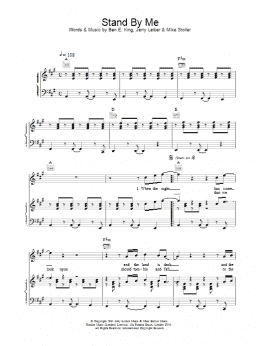 page one of Stand By Me (Piano, Vocal & Guitar Chords)