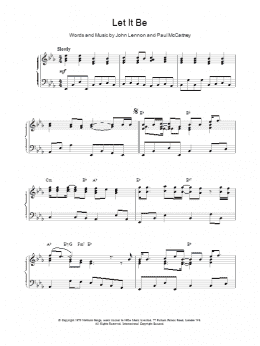 page one of Let It Be (Piano Solo)