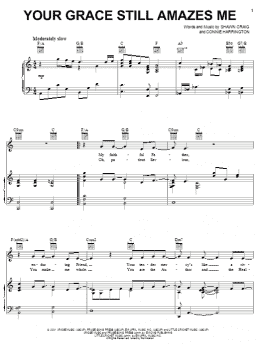 page one of Your Grace Still Amazes Me (Piano, Vocal & Guitar Chords (Right-Hand Melody))