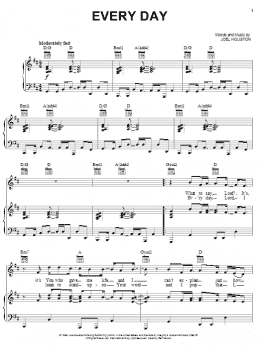 page one of Everyday (Piano, Vocal & Guitar Chords (Right-Hand Melody))