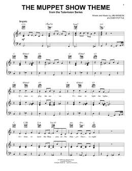 page one of The Muppet Show Theme (Piano, Vocal & Guitar Chords (Right-Hand Melody))