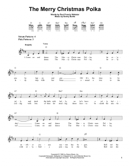 page one of The Merry Christmas Polka (Easy Guitar)