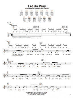 page one of Let Us Pray (Easy Guitar)