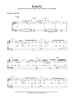 page one of Butterfly (Piano Solo)