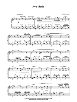 page one of Ave Maria (Piano Solo)