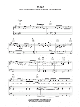 page one of Roses (Piano, Vocal & Guitar Chords)