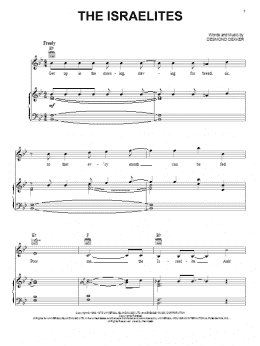 page one of The Israelites (Piano, Vocal & Guitar Chords (Right-Hand Melody))