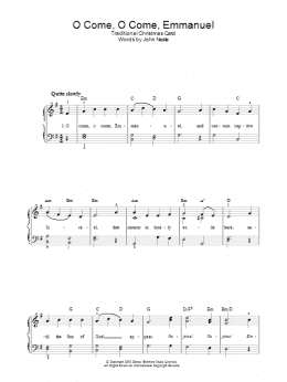 page one of O Come, O Come Emmanuel (Easy Piano)