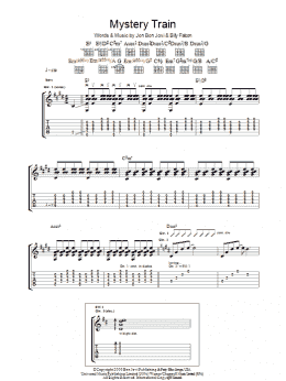 page one of Mystery Train (Guitar Tab)