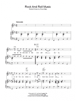 page one of Rock And Roll Music (Piano, Vocal & Guitar Chords)