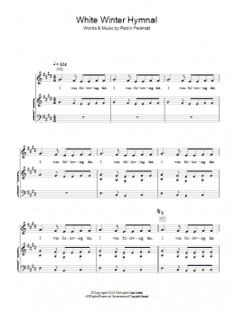 page one of White Winter Hymnal (Piano, Vocal & Guitar Chords)