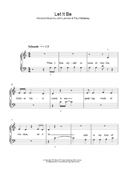 page one of Let It Be (5-Finger Piano)