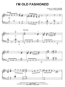 page one of I'm Old Fashioned (Piano Solo)