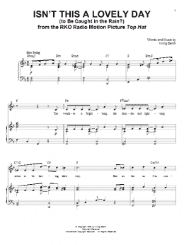 page one of Isn't This A Lovely Day (To Be Caught In The Rain?) (Piano & Vocal)