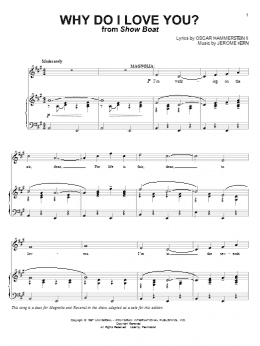 page one of Why Do I Love You? (Piano & Vocal)