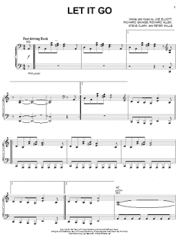 page one of Let It Go (Piano, Vocal & Guitar Chords (Right-Hand Melody))