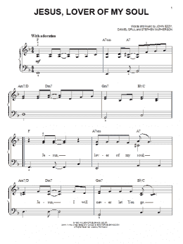 page one of Jesus, Lover Of My Soul (Easy Piano)