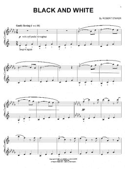 page one of Black And White (Piano Solo)