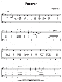 page one of Forever (Piano, Vocal & Guitar Chords (Right-Hand Melody))