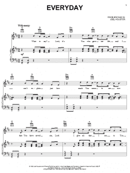 page one of Everyday (Piano, Vocal & Guitar Chords (Right-Hand Melody))