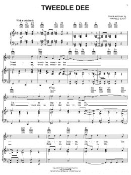 page one of Tweedle Dee (Piano, Vocal & Guitar Chords (Right-Hand Melody))