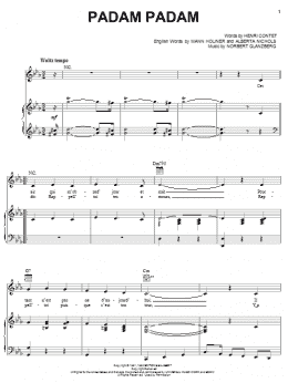 page one of Padam Padam (Piano, Vocal & Guitar Chords (Right-Hand Melody))