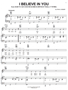 page one of I Believe In You (Piano, Vocal & Guitar Chords (Right-Hand Melody))