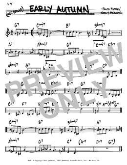 page one of Early Autumn (Real Book – Melody & Chords – C Instruments)