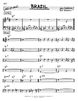 page one of Brazil (Real Book – Melody & Chords – C Instruments)